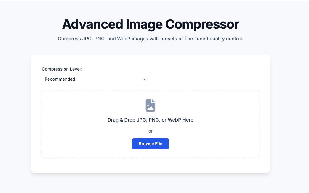 Image Compressor PHP Script